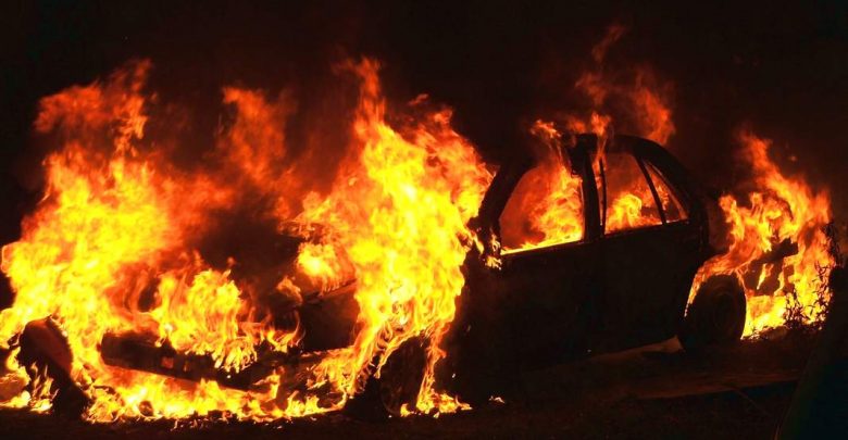 Marchiodoc - Auto incendiata