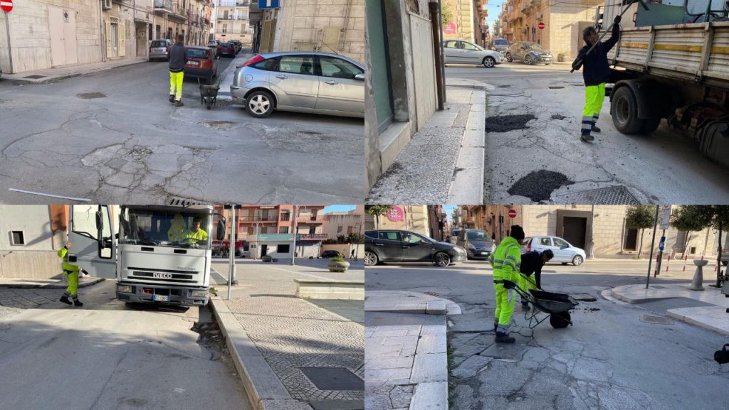 Buche stradali: al via i lavori di colmatura a Cerignola 